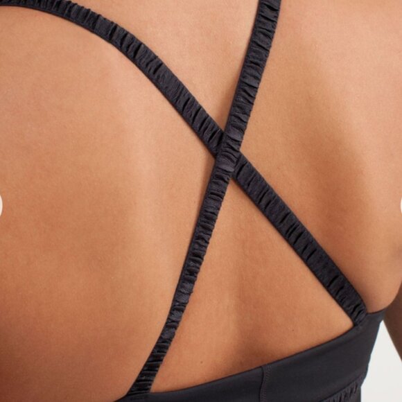 Lululemon Dance Strap Tank Black Top Sz 2 - Picture 2 of 7